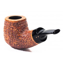 Pipa in Radica Radice Rind Aero Rusticata Bent Apple