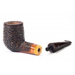 Briar Pipe Santambrogio Rusticated Billiard