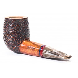 Briar Pipe Santambrogio Rusticated Billiard