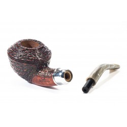 Pipe Santambrogio Rusticated Bent Rhodesian