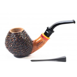 Briar Pipe Santambrogio Rusticated Bent Apple