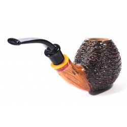 Briar Pipe Santambrogio Rusticated Bent Apple