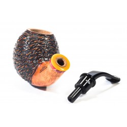 Briar Pipe Santambrogio Rusticated Bent Apple