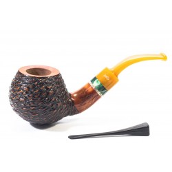 Briar Pipe Santambrogio Rusticated Bent Apple