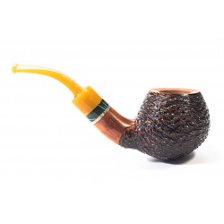 Briar Pipe Santambrogio Rusticated Bent Apple