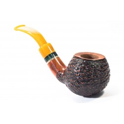 Briar Pipe Santambrogio Rusticated Bent Apple