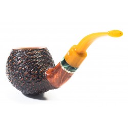 Briar Pipe Santambrogio Rusticated Bent Apple