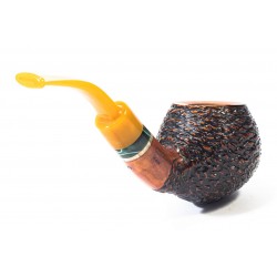 Briar Pipe Santambrogio Rusticated Bent Apple