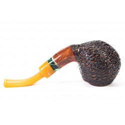 Briar Pipe Santambrogio Rusticated Bent Apple