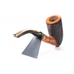 Briar Pipe Santambrogio Rusticated Bent Dublin