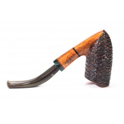 Briar Pipe Santambrogio Rusticated Bent Dublin