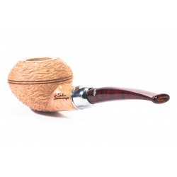 Pipe Santambrogio Rusticated Natural Rhodesian