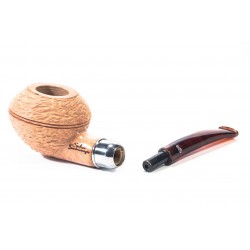 Pipe Santambrogio Rusticated Natural Rhodesian