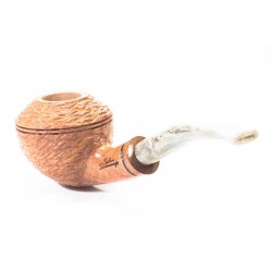 Pipe Santambrogio Rusticated Natural Bent Rhodesian