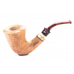 Pipe Santambrogio Rusticated Natural Calabash