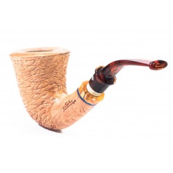 Pipe Santambrogio Rusticated Natural Calabash