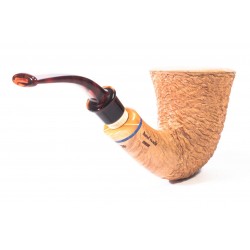 Pipe Santambrogio Rusticated Natural Calabash