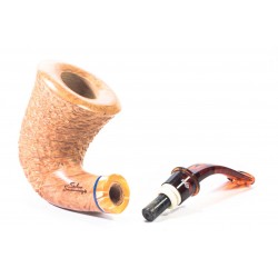 Pipe Santambrogio Rusticated Natural Calabash