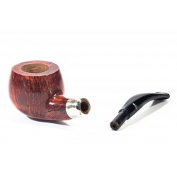 Briar Pipe Santambrogio Red Smooth Bent Apple