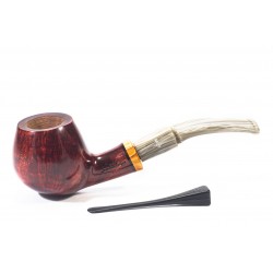 Pipa in Radica Santambrogio Red Liscia Bent Apple