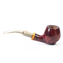 Pipa in Radica Santambrogio Red Liscia Bent Apple