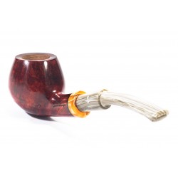 Briar Pipe Santambrogio Red Smooth Bent Apple