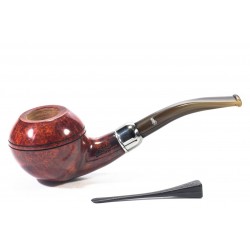 Pipa in Radica Santambrogio Red Liscia Bent Rhodesian