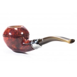 Pipa in Radica Santambrogio Red Liscia Bent Rhodesian