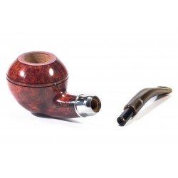 Pipa in Radica Santambrogio Red Liscia Bent Rhodesian