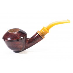 Pipa in Radica Santambrogio Red Liscia Bent Rhodesian