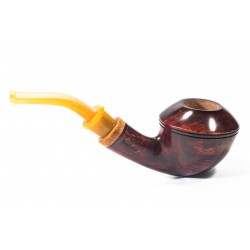 Pipa in Radica Santambrogio Red Liscia Bent Rhodesian