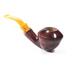 Pipa in Radica Santambrogio Red Liscia Bent Rhodesian