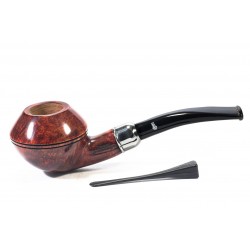 Pipa in Radica Santambrogio Red Liscia Bent Rhodesian