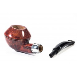 Pipa in Radica Santambrogio Red Liscia Bent Rhodesian