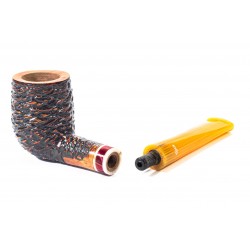 Briar Pipe Santambrogio Rusticated Billiard