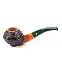 Pipe Santambrogio Rusticated Bent Rhodesian