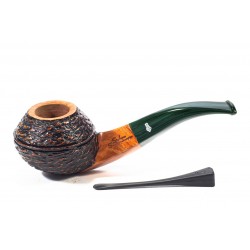 Pipe Santambrogio Rusticated Bent Rhodesian