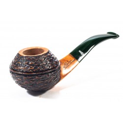 Pipe Santambrogio Rusticated Bent Rhodesian