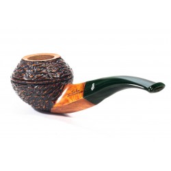 Pipe Santambrogio Rusticated Bent Rhodesian