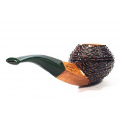 Pipe Santambrogio Rusticated Bent Rhodesian