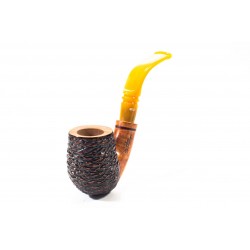 Briar Pipe Santambrogio Rusticated Bent