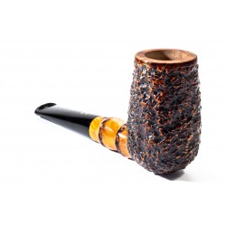 Pipa in Radica Radice Rind Rusticata Chimney