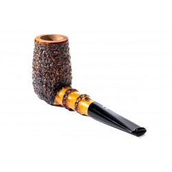 Pipa in Radica Radice Rind Rusticata Chimney