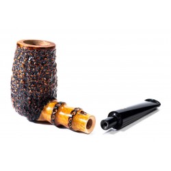 Briar Pipe Radice Rind Rusticated Chimney