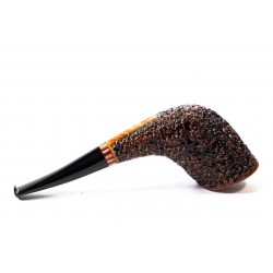 Briar Pipe Radice Rind Rusticated Horn