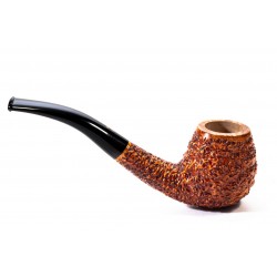 Pipa in Radica Radice Rind Rusticata Bent Apple