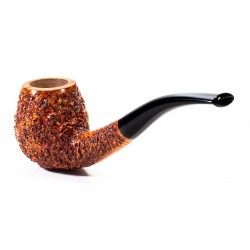 Pipa in Radica Radice Rind Rusticata Bent Apple