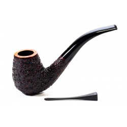 Pipa in Radica Radice Rind Rusticata Bent