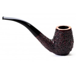 Pipa in Radica Radice Rind Rusticata Bent