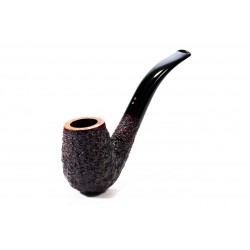 Pipa in Radica Radice Rind Rusticata Bent